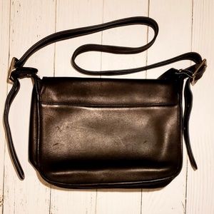 Coach black leather vintage purse